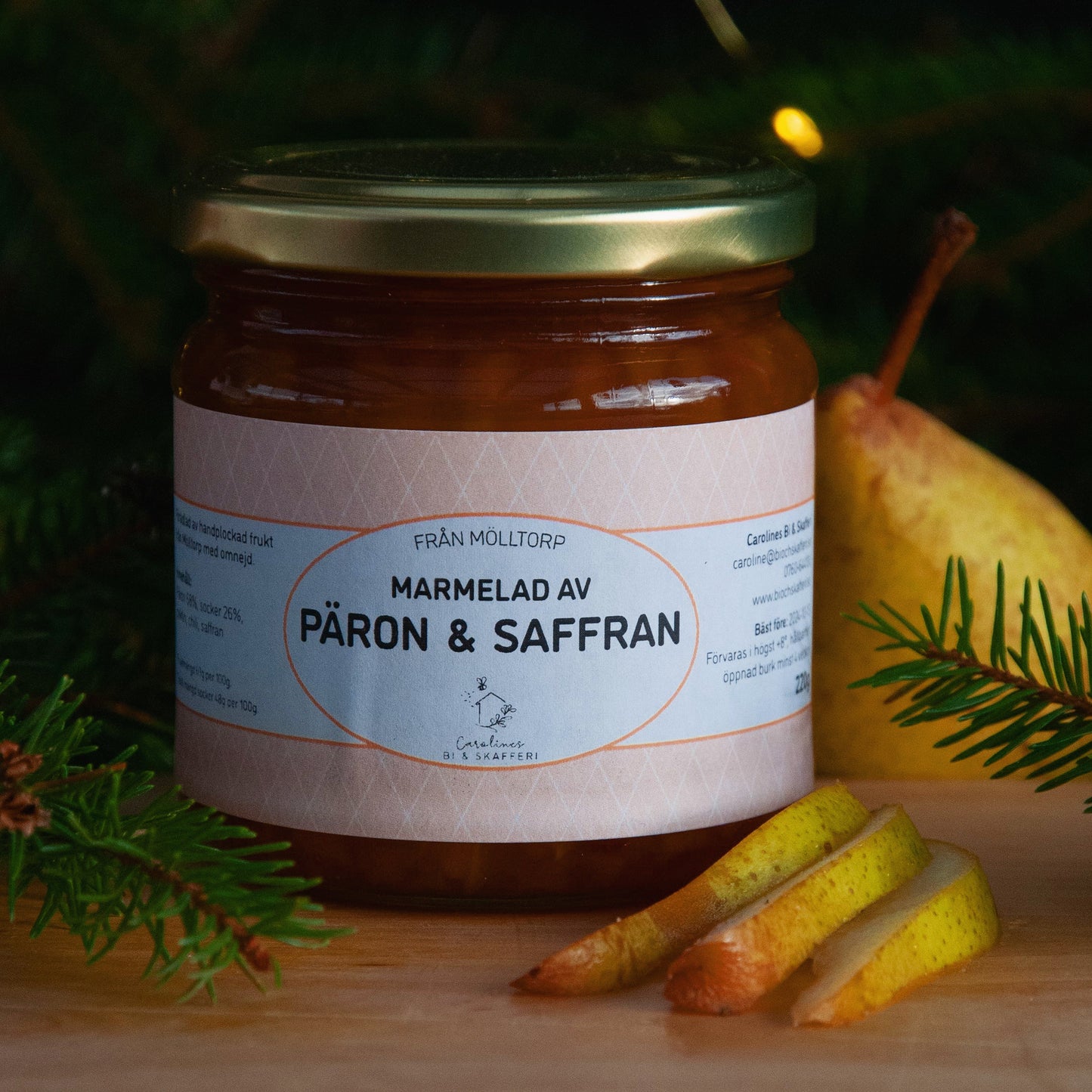 Marmelad av Päron och Saffran, 220g