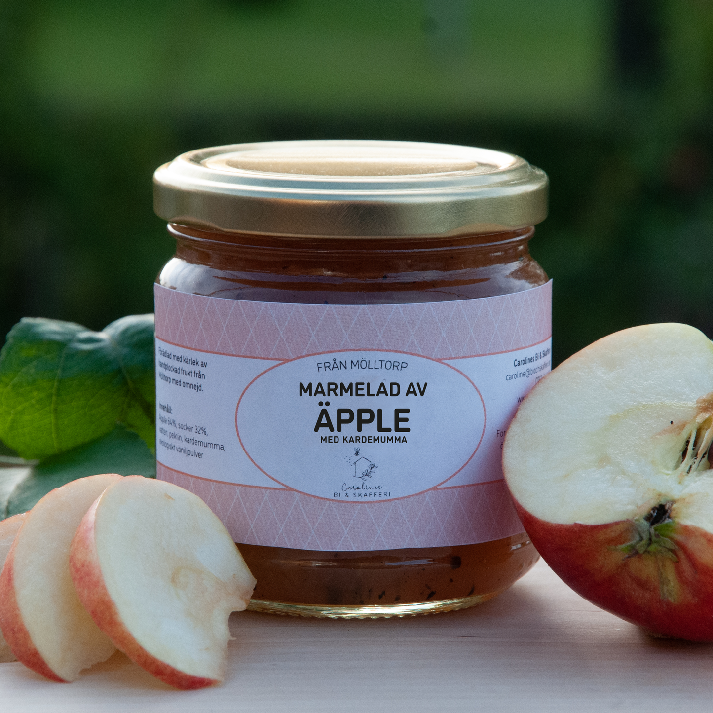 Marmelad av Äpple, med kardemumma, 220g