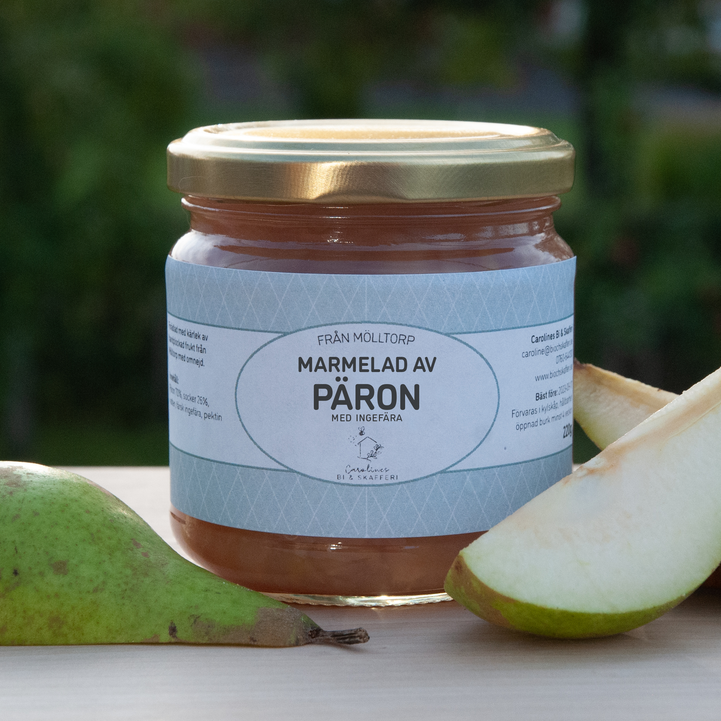 Marmelad av Päron, med ingefära, 220g