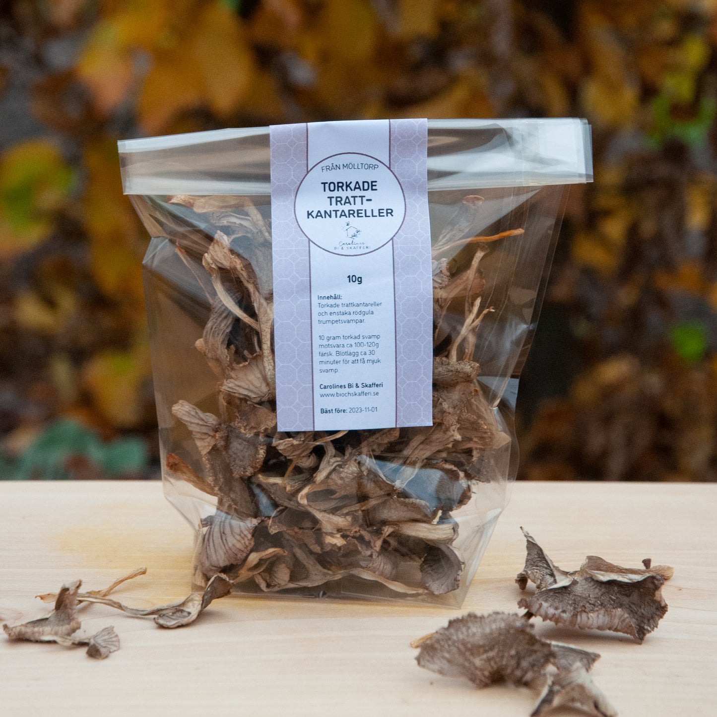 Torkade trattkantareller, 10g
