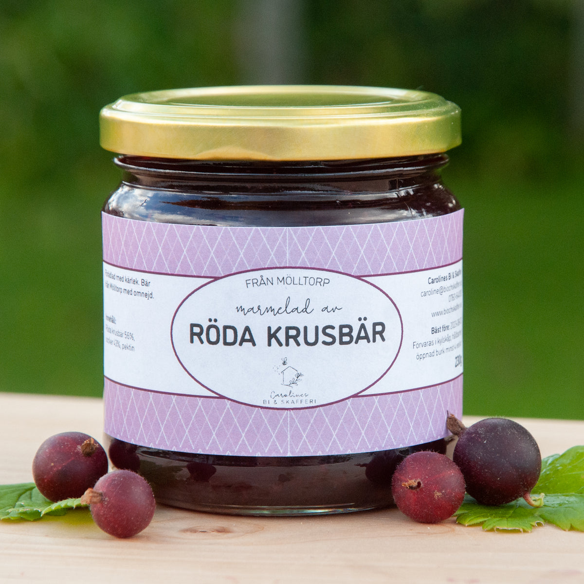Marmelad av Röda Krusbär, 230g
