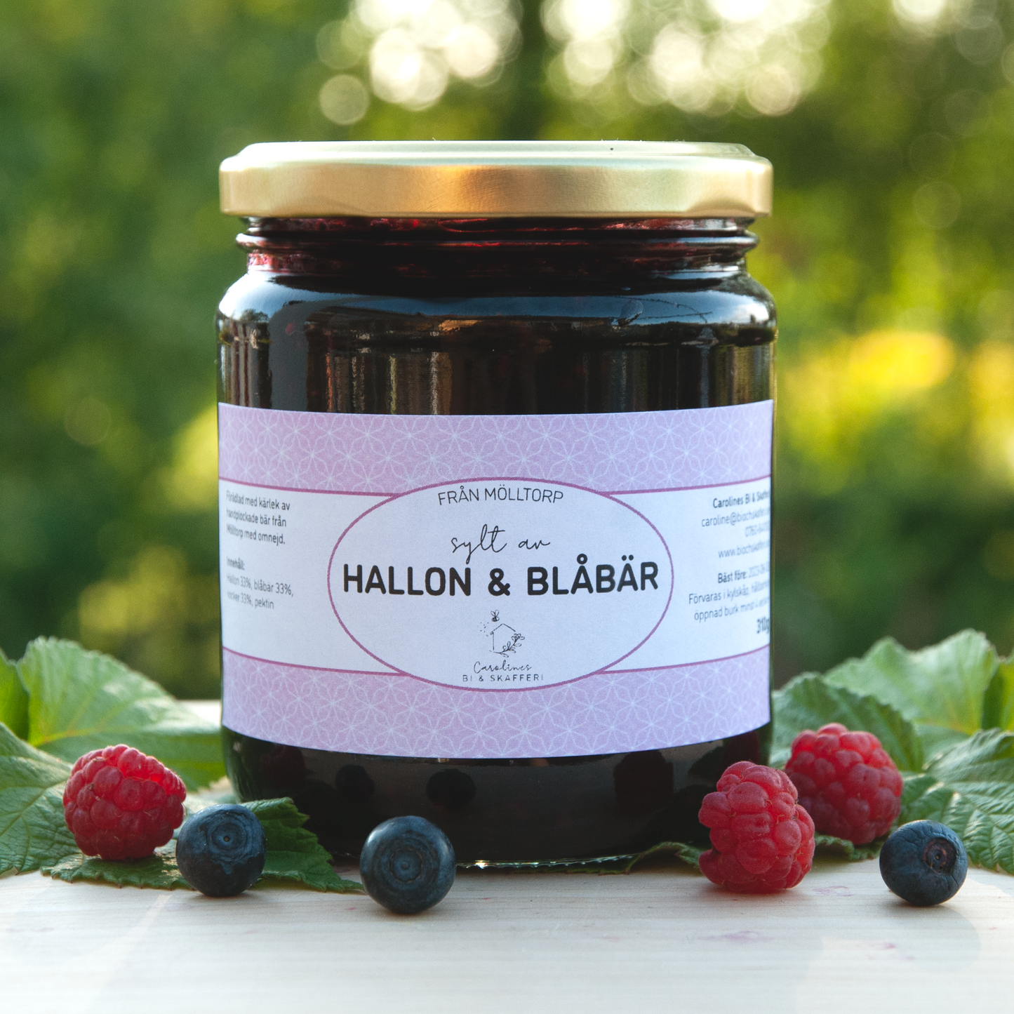 Sylt av Hallon & Blåbär, 350g
